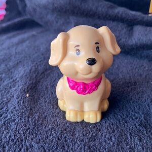 Vintage Fisher-Price Little People Barbie Pet with Pink Collar